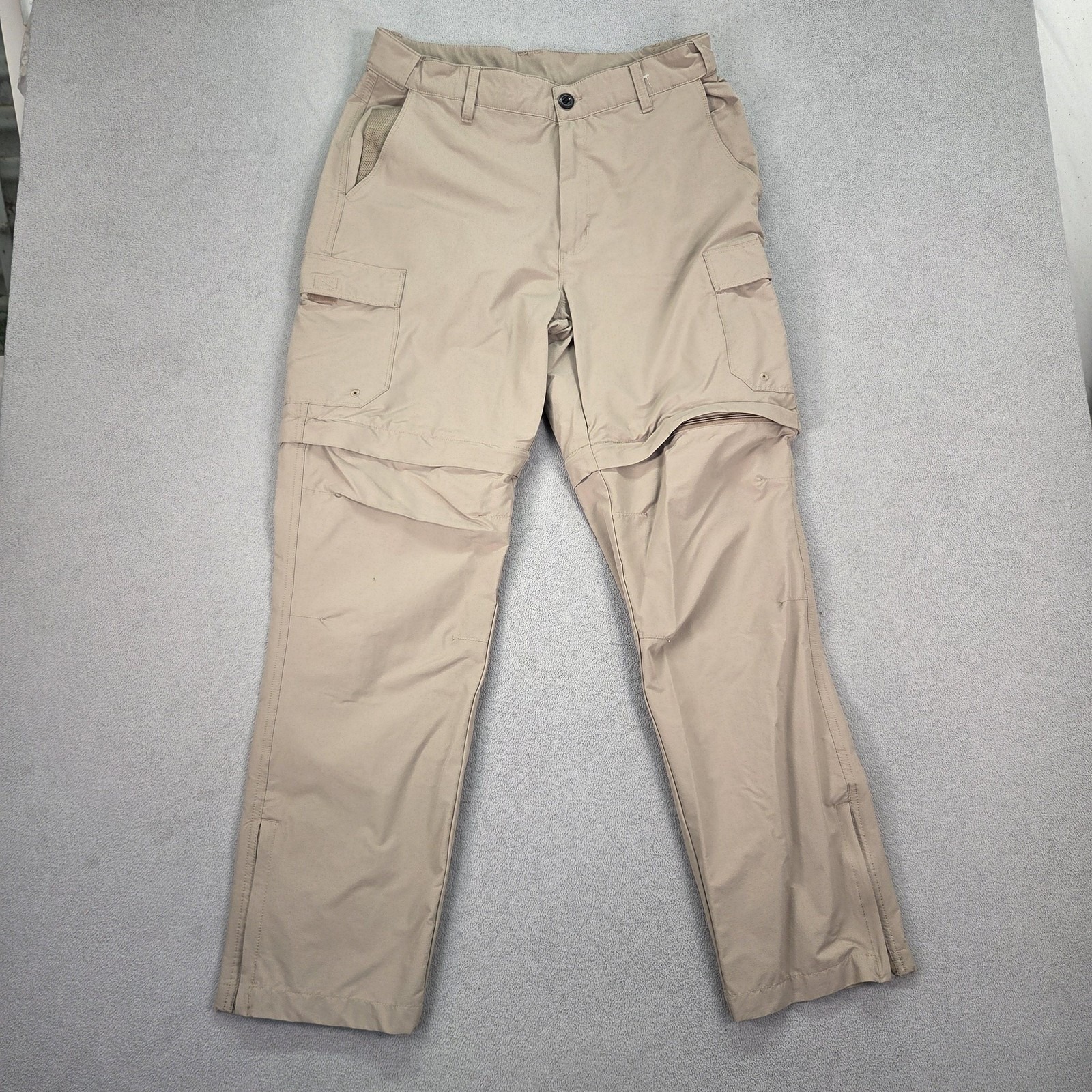 World Wide Sportsman Pants Mens Convertible Cargo Fishing Hiking Fits 31x30